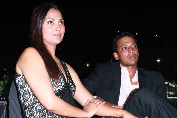 Lara Dutta with Mahesh Bhupathi