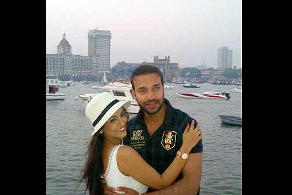 Tia Bajpai with businessman Vikas Jain 