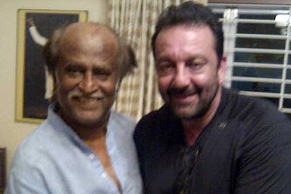 Rajnikanth and Sanjay Dutt