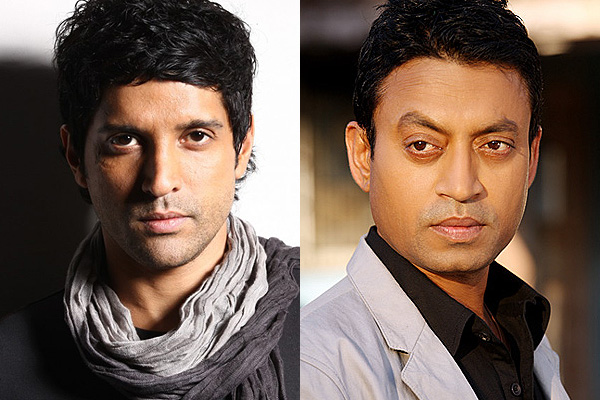 Farhan Akhtar and Irrfan Khan