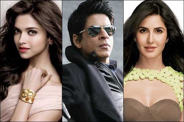 Deepika Padukone, Shah Rukh Khan and Katrina Kaif