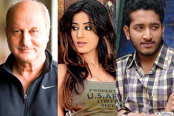 Anupam Kher,  Mahie Gill and Parambrata Chatterjee