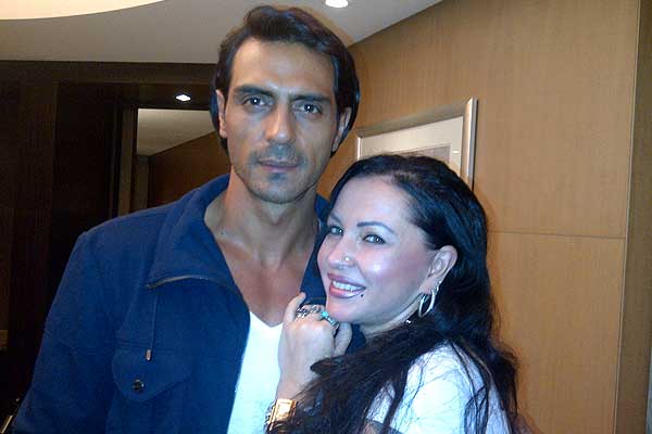 Arjun Rampal with Nataliya Kozhenova