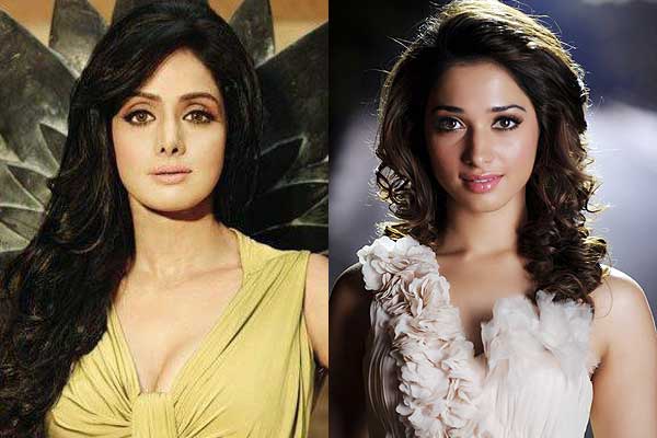 Sridevi Kapoor and Tamanna