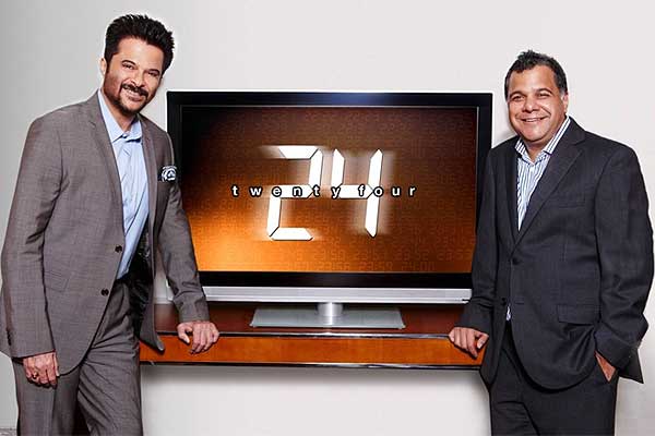 Anil Kapoor with Colors' channel head, Raj Nayak