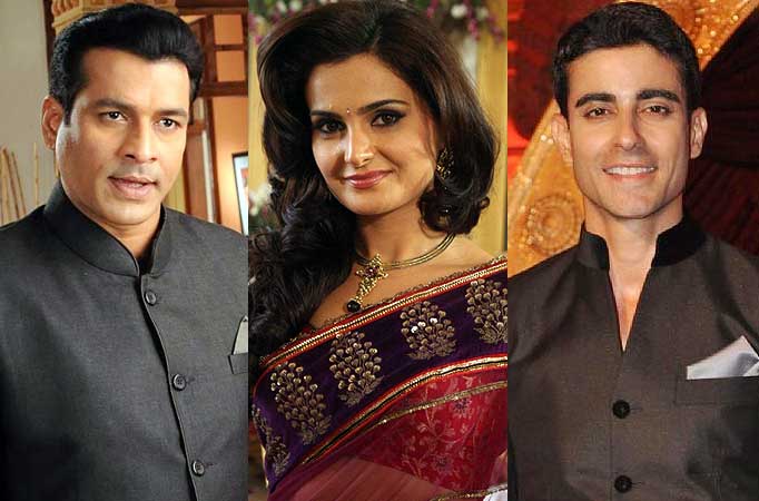 Chetan Pandit, Monica Bedi and Gautam Rode