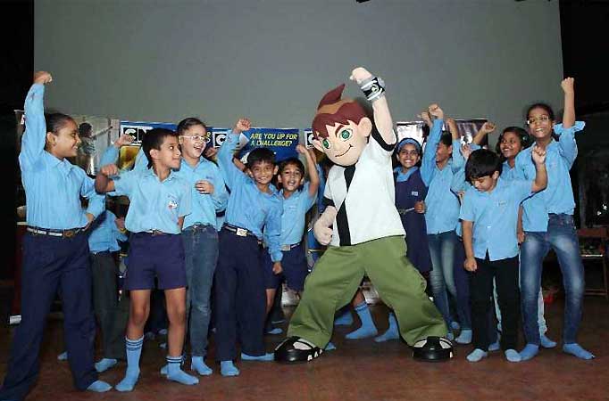 Delhi School kids thrilled to see Ben 10