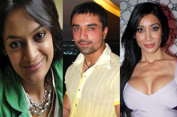 Candy Brar, Ajaz Khan and Sofia Hayat 