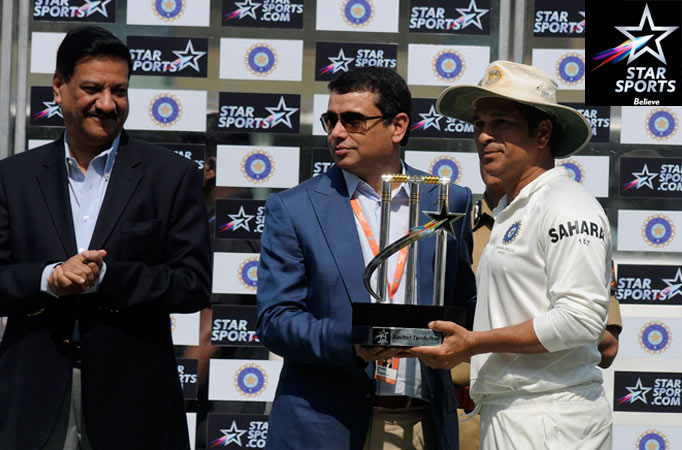 STAR India CEO Uday Shankar and Sachin Tendulkar