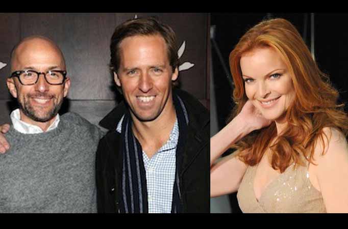 Nat Faxon, Jim Rash and Marcia Cross