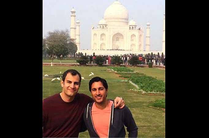 Maulik Pancholy gets engaged to partner Ryan Corvaia at the Taj Mahal