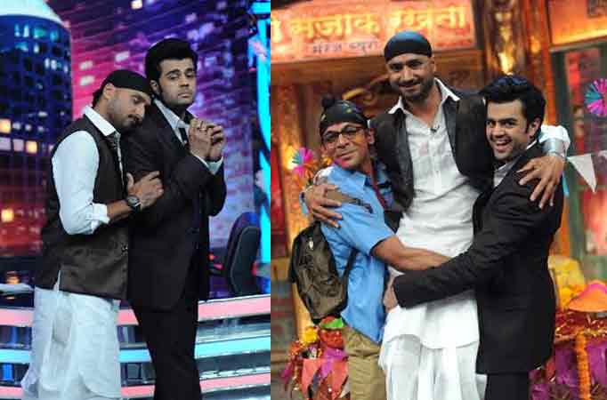 Harbhajan Singh, Manish Paul, Sunil Grover