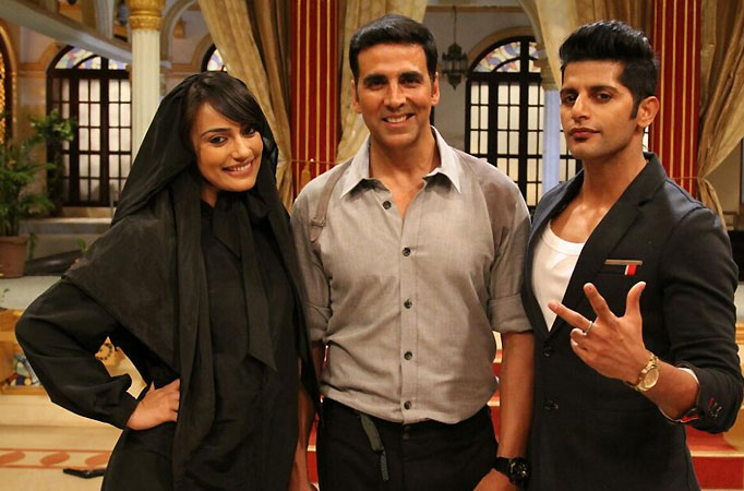 Akshay Kumar on the sets of Qubool Hai 