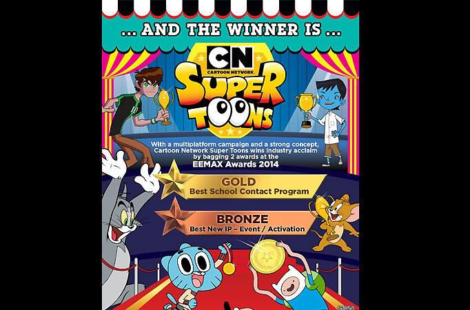 Cartoon Network bags Gold & Bronze at The EEMAX Awards 2014