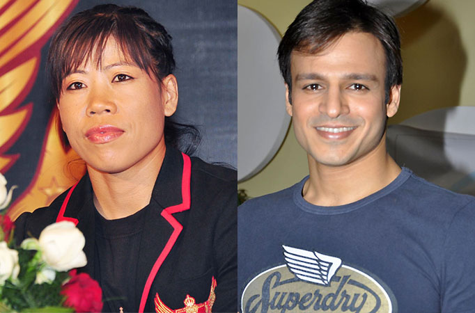 Mary Kom and Vivek Oberoi 