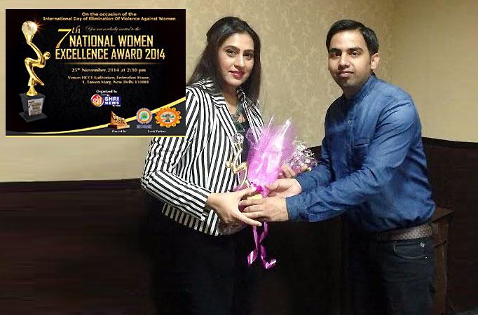 Actress Seema Pandey felicitated at the 7th National Women Excellence Award