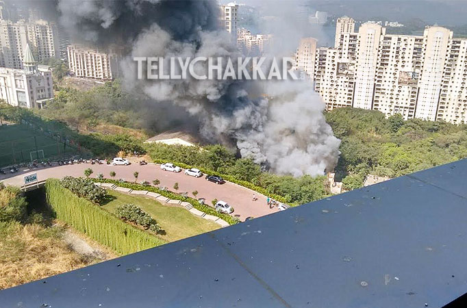 Fire on the sets of Jamai Raja 