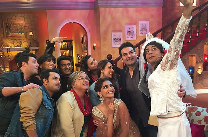 Dolly Ki Doli cast on Comedy Nights with Kapil