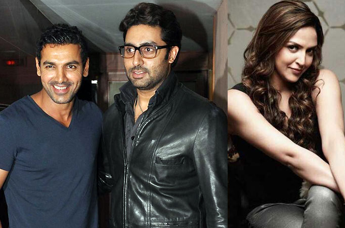 Abhishek and John wish Esha Deol for MTV Roadies X2