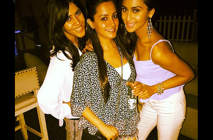 Ekta Kapoor, Anita Hassanandani and Krystle Dsouza