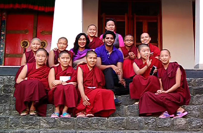 McLeodganj Nuns meet their favorite star Karanvir Bohra   