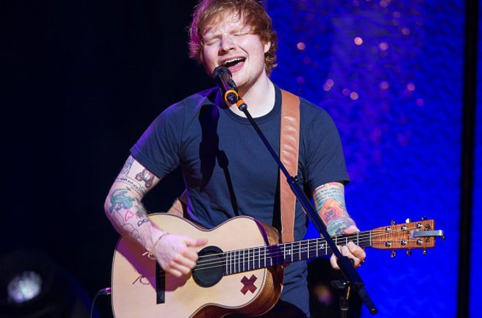 Singer Ed Sheeran