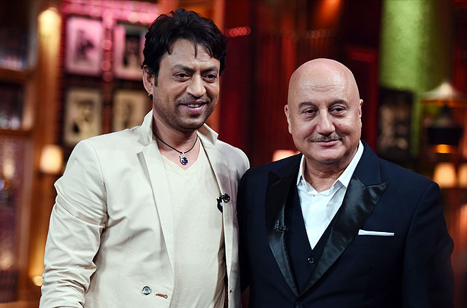 Irrfan Khan and Anupam Kher