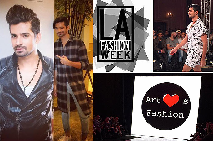 Vishal Singh walks the ramp in LA