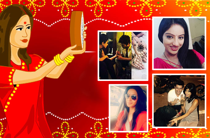  TV Celebs Celebrate Karwa Chauth