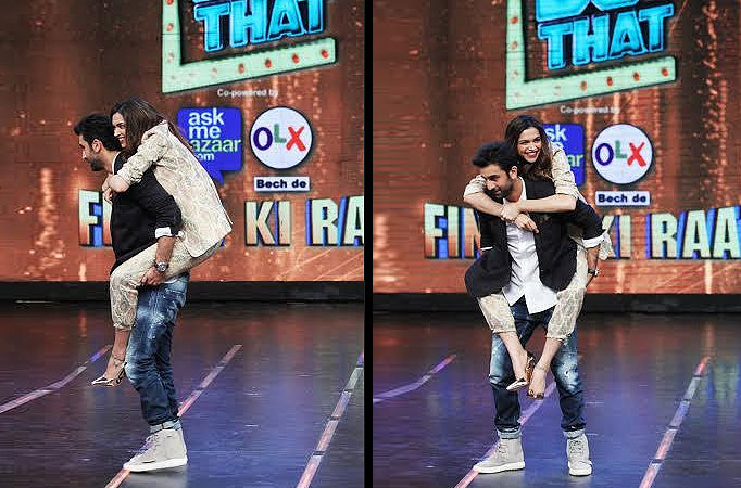 When Ranbir carried Deepika on his back 