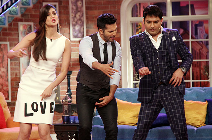 Kriti Sanon and Varun Dhawan with Kapil Sharma