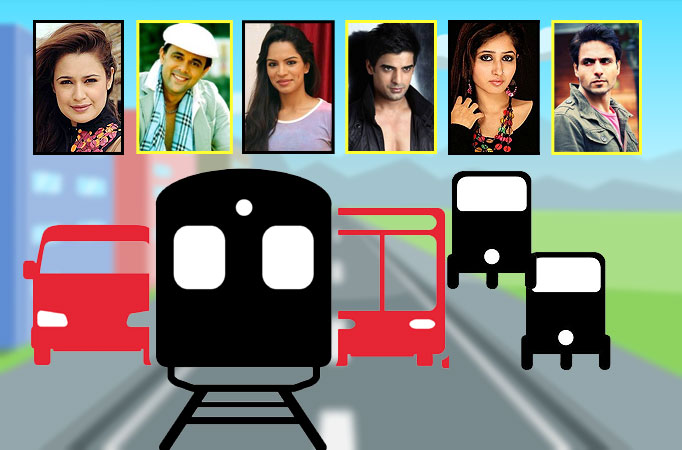 Last time when TV actors travelled by public transport 