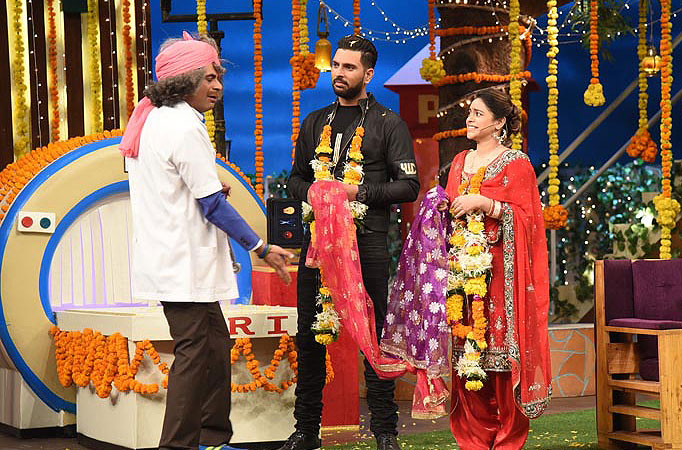 Sumona Chakravarti 'marries' Yuvraj Singh on TV show 