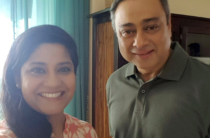 Renuka Shahane and Sachin Khedekar