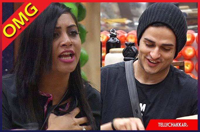 Arshi Khan threatens Priyank Sharma in the Bigg Boss house 