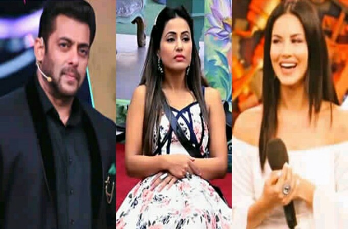 Salman Khan, Hina Khan, Sunny Leone