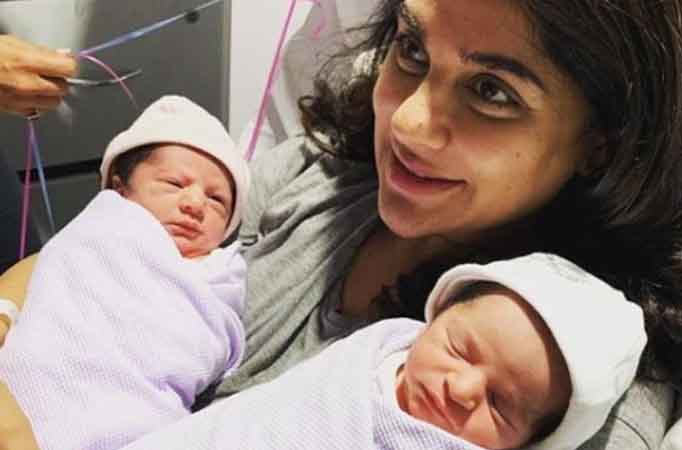 Jamai Raja fame actress  Sara Afreen Khan blessed with  twins  