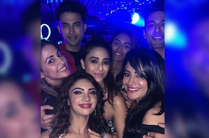 Parth Samthaan and Erica Fernandes REUNITE with Hina Khan on Pooja Banerjee's birthday party