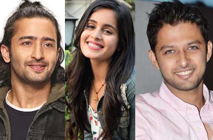 YRHPK’s Shaheer Sheikh, Rhea Sharma and Vatsal Sheth pose for a happy photo 