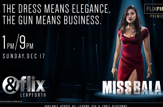 An aspiring beauty queen caught in the middle of a drug war, Miss Bala premiers on &flix 