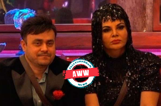 Aww…Rakhi Sawant holds husband Ritesh’s leg as he gets eliminated; pleads him, “Mujhe choddke mat jao.”