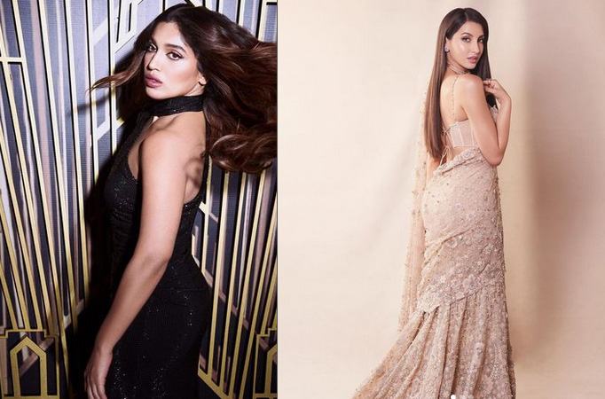 From Bhumi Pednekar to Nora Fatehi, check them out in sexy thigh-high slit dresses