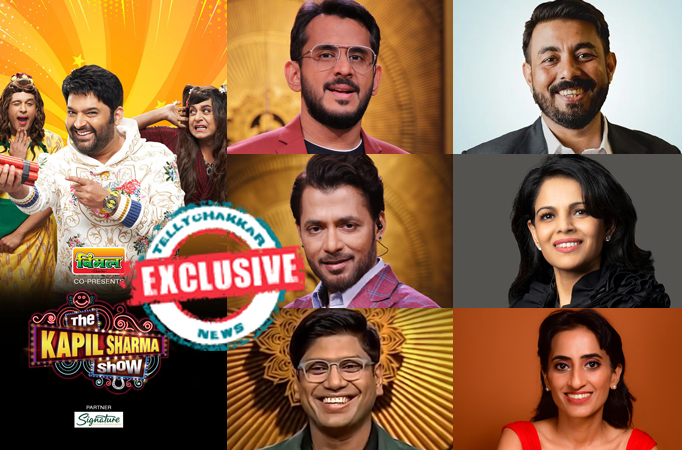 The Kapil Sharma Show: Exclusive! Aman Gupta, Amit Jain, Anupam Mittal, Namita Thapar, Peyush Bansal, and Vineeta Singh grace th