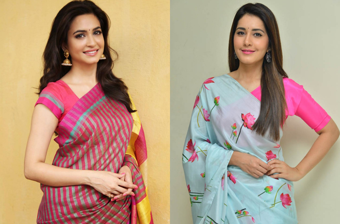 From Kriti Kharbanda to Rashii Khanna, check out their sexy saree looks.