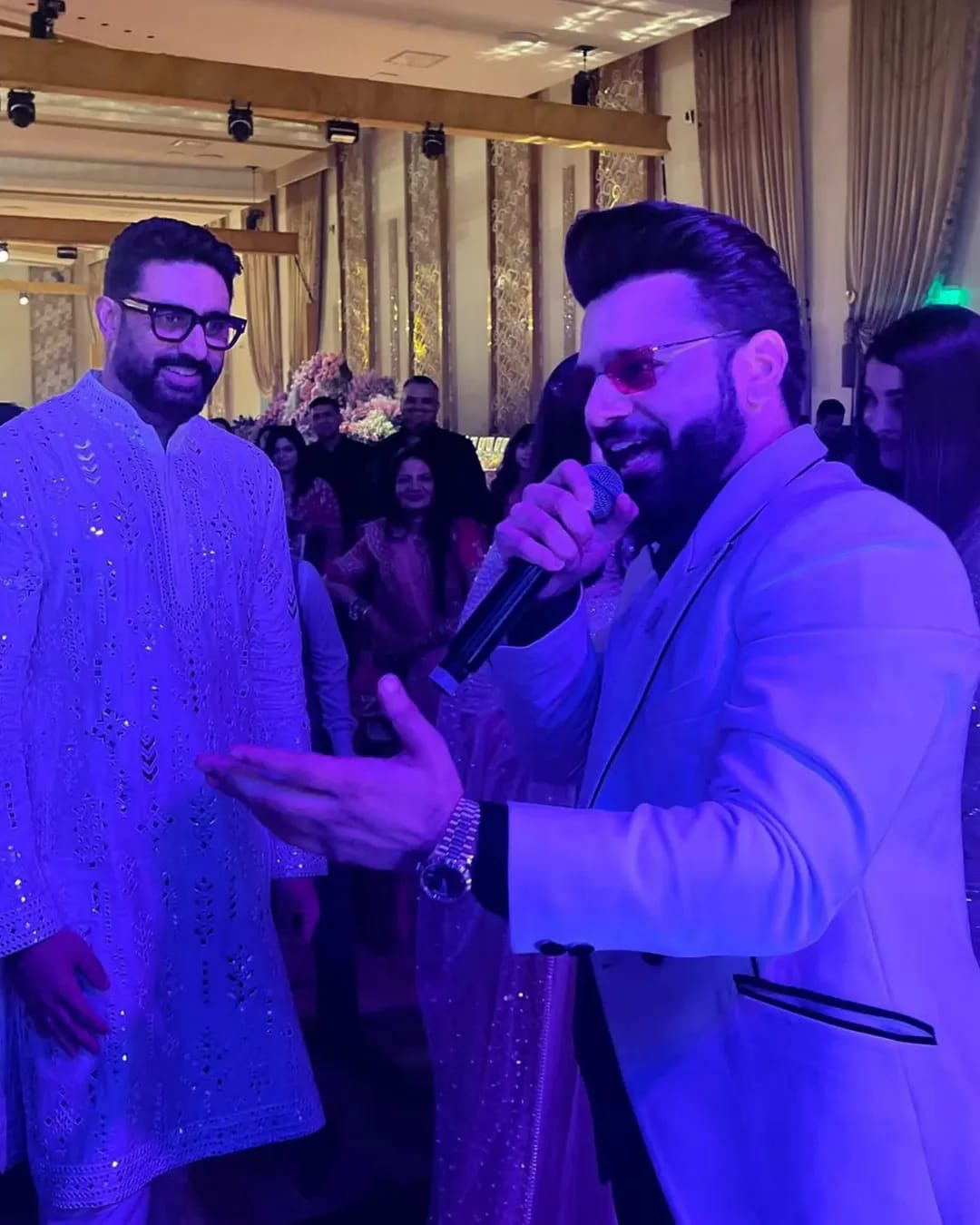 Rahul Vaidya, Abhishek Bachchan, Aishwarya Rai pic 2