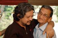 Amole Gupte with his father Sudhakar Laxman Gupte 
