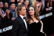 Actors Angelina Jolie and Brad Pitt 