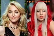 Pop star Madonna and Lady Gaga