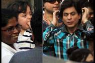 Papa SRK shoots while son AbRam looks on