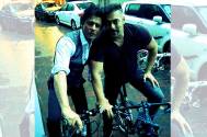 Shah Rukh, Salman enjoy bike ride together 
